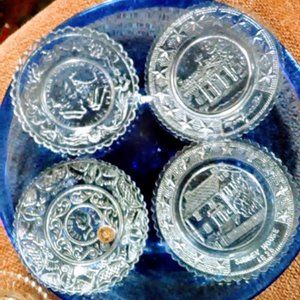 Westmoreland Glass cup plates